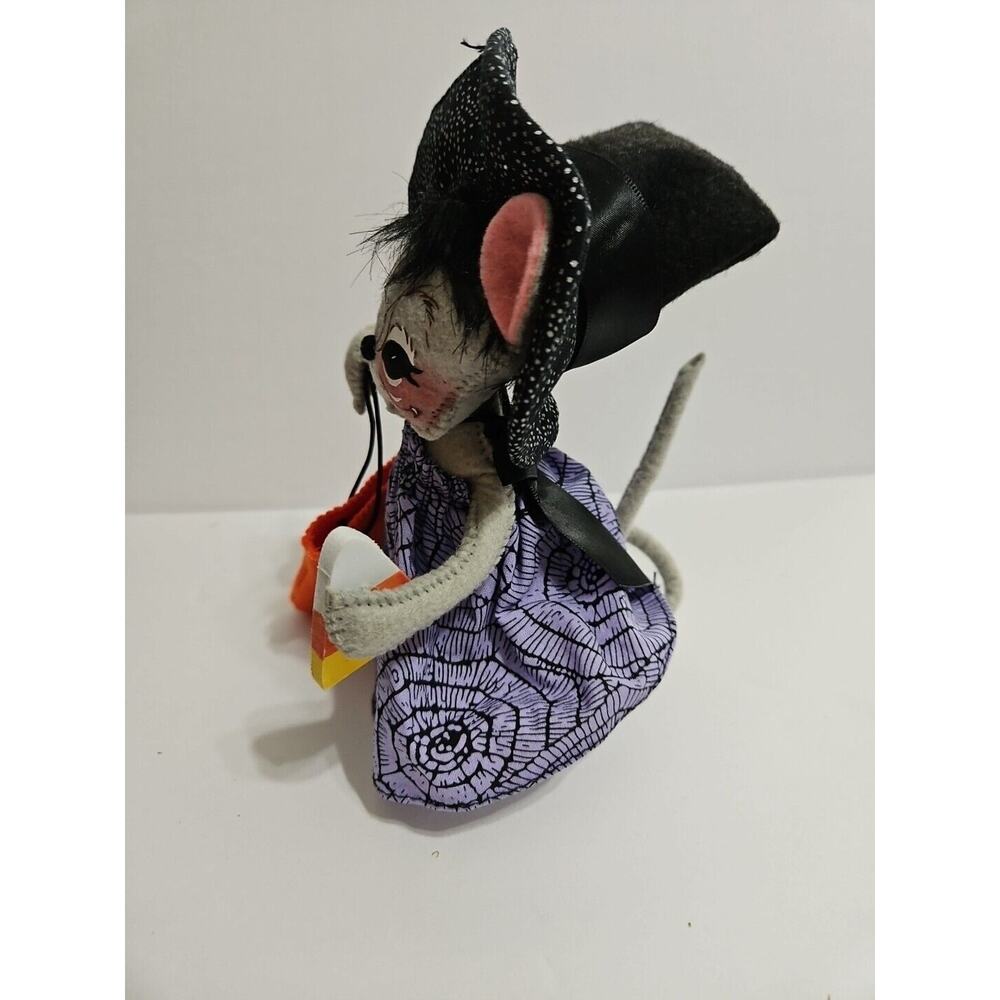 RARE 2019 Annalee Hocus Pocus Witch Mouse Doll Purple Grey 6" Halloween - Picture 3 of 8
